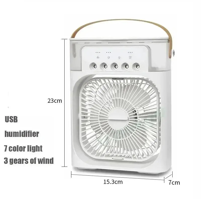AeroBreeze 3-in-1 Portable Mini Air Cooler – Desktop Cooling Fan, Air Humidifier & LED Night Light for Home & Office