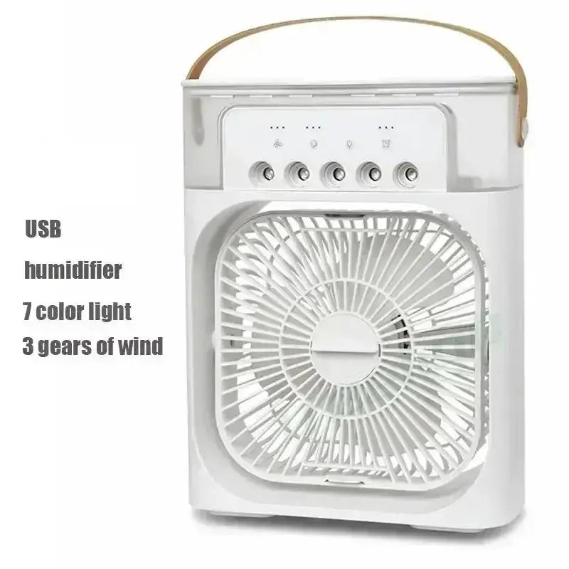 AeroBreeze 3-in-1 Portable Mini Air Cooler – Desktop Cooling Fan, Air Humidifier & LED Night Light for Home & Office