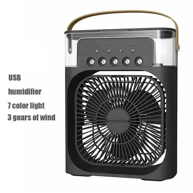 AeroBreeze 3-in-1 Portable Mini Air Cooler – Desktop Cooling Fan, Air Humidifier & LED Night Light for Home & Office