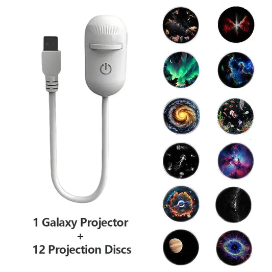 CosmicAura™ 2-in-1 Galaxy & Starry Sky Projector Light