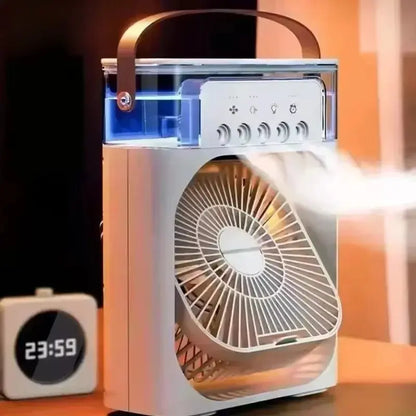 AeroBreeze 3-in-1 Portable Mini Air Cooler – Desktop Cooling Fan, Air Humidifier & LED Night Light for Home & Office